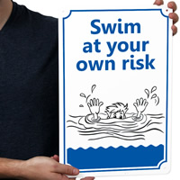 Novelty Pool Sign