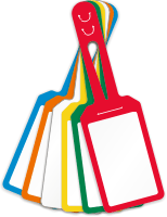 White Self Locking Blank Tags, Double-Sided