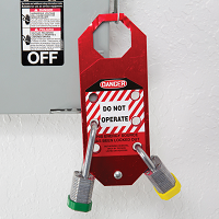 2-Sided STOPOUT Do Not Operate Aluma-Tags Hasp
