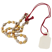 Jewelry Tags, Burgundy silk like string