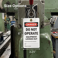 High-Visibility Equipment Lockout Warning Tags