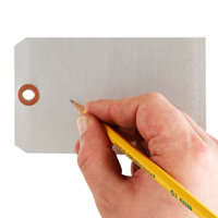 3" X 5" Write On Blank Aluminum Markings Tag