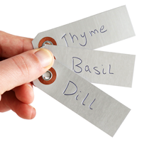 2-Sided Indentable Debossable Aluminum Tag