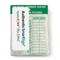 Eye Wash System Inspection Label