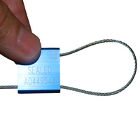 Tamper-evident aluminum cable seal