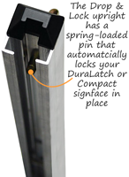 Small Dual Springs Roll-Up Sign Stand