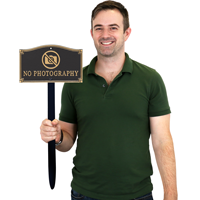 No Photography Gardenboss™ Statement Plaque