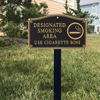 Smoking Area Statement Plaque