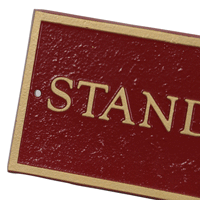 FDC Identification Aluminum Plaque