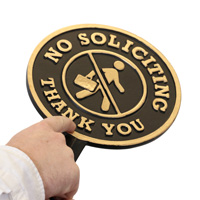 No Soliciting Lawn Sign