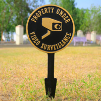 Video Surveillance Lawn Sign