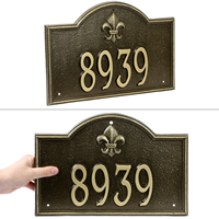 Bayou Vista Standard Wall Address Plaque