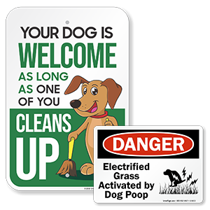 Funny Dog Poop Signs