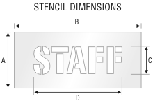 Stencil ST 0073