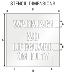Stencil ST 0460