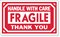 Fragile Handle Care Label