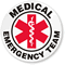 Medical Emergency Team Hard Hat Labels