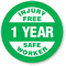 Injury Free Safe Worker Hard Hat Labels