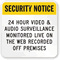 Video & Audio Surveillance Sign