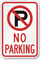 No Parking Sign (no parking symbol)