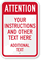 Custom Attention Sign