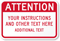 Custom Attention Sign