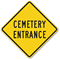 Cemetery Entrance Sign