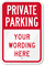 Custom Private Parking Sign