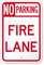 Delaware Fire Lane No Parking Sign