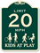 Maintain Low Speed Kids At Play SignatureSign