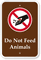 Do Not Feed Animals Campground Sign