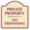 Private Property, No Trespassing Sign