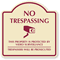 No Trespassing, Video Surveillance Sign