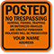 Private Property, Trespassing Strictly Forbidden Custom Sign