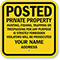 Private Property, Trespassing Strictly Forbidden Custom Sign