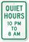 Quiet Hours - Church Sign