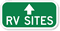 RV (With Arrow Upwards) Sign