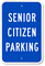 Senior Citizen Reserved Parking Sign