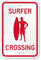 SURFER CROSSING Sign