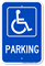 Parking (handicapped symbol) ADA Sign