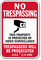 Arizona Trespassers Will Be Prosecuted Sign