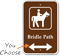 Bridal Path Campground Guide Sign with Arrow