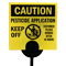 Caution Pesticide Application Lawn Sign