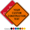 Customizable Diamond Industrial Construction Sign Template