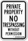 Maine No Trespassing Sign