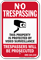 Oregon Trespassers Will Be Prosecuted Sign