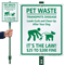 Pet Waste Transmits Disease with Graphic Sign