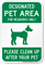 Designated Pet Area Sign