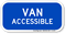 Van Accessible Reflective Aluminum ADA Handicapped Sign