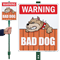 Warning Bad Dog Sign